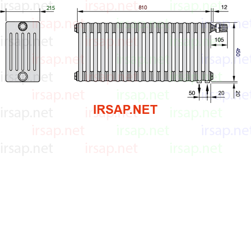 Радиатор IRSAP Tesi 60450/18 T25 CL 01